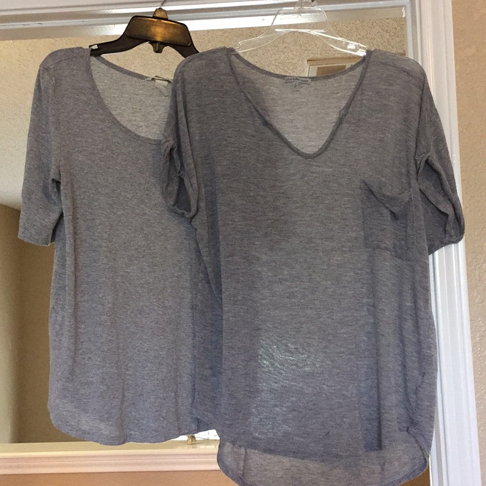 H&M oversized grey shirts